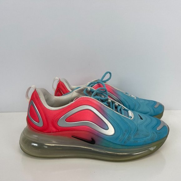 Nike Air Max 720 Pink Sea Shoes Lava Glow Blue Flury Womens Size 10 - Picture 3 of 7